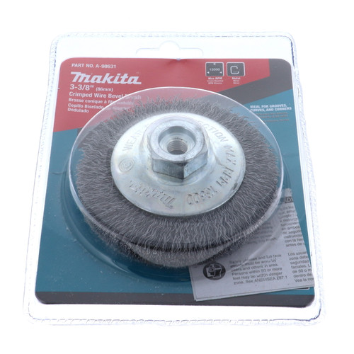 Makita A-98631 3-3/8" Crimped Wire Bevel Brush