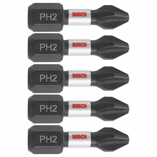 Bosch ITPH2105 Impact Tough Phillips #2 1" 5Pk