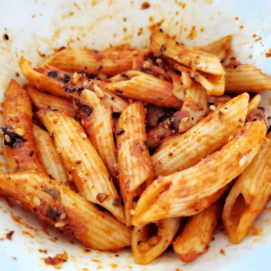 Pasta with ChileAzteca