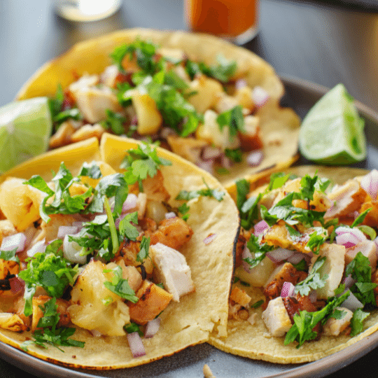 Tacos with ChileAzteca