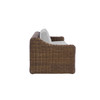 Shoreline wicker sofa in Cane Brown finish with Slate cushions with White Welt [Cane Brown][Slate]