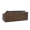 Shoreline wicker sofa in Cane Brown finish with Carbon cushions [Cane Brown][Carbon]