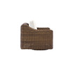 Shoreline wicker swivel glider in Cane Brown finish with Canvas Birdseye cushions [Cane Brown][Canvas Birdseye]
