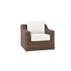 Shoreline wicker Lounge Chair in Cane Brown finish with Canvas Birdseye cushions [Cane Brown][Canvas Birdseye]