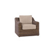 Shoreline wicker Lounge Chair in Cane Brown finish with Pebble cushions [Cane Brown][Pebble]