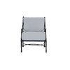 Crista Lounge Chair in Black frame with mist fabric [Black][Mist]