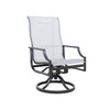 Lydia sling swivel dining chair
