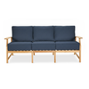 Layla Lowback Sofa with Indigo Azure Cushion [Indigo Azure]