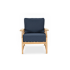 Layla Lowback Lounge Chair with Indigo Azure Cushion [Indigo Azure]
