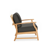 Layla Lowback Lounge Chair with Carbon Cushion [Carbon]