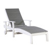 Poly-Lumber Tanner Chaise Lounge White
