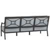 Lydia Sofa Matte Black with Mist Cushion [Mist]