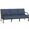 Lydia Sofa Matte Black with Indigo Azure Cushion [Indigo Azure]