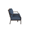 Lydia Sofa Speckled Walnut with Indigo Azure Cushion [Indigo Azure]