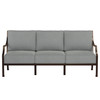Lydia Sofa Speckled Walnut with steeple grey fabric [Steeple Grey]