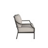 Lydia Loveseat Matte Black with Pebble Cushion [Pebble]