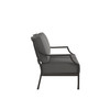 Lydia Loveseat Matte Black with Carbon Cushion [Carbon]