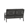 Lydia Loveseat Matte Black with Carbon Cushion [Carbon]