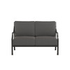 Lydia Loveseat Matte Black with Carbon Cushion [Carbon]
