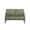 Lydia Loveseat Matte Black with Aloe Cushion [Aloe]