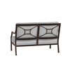 Lydia Loveseat Speckled Walnut with Slate Cushion With White Welt [Slate]