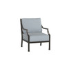 Lydia Lounge Chair Matte Black with Mist Cushion [Mist]