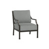 Lydia Lounge Chair Matte Black with steeple grey fabric [Steeple Grey]