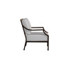 Lydia Lounge Chair Speckled Walnut with Slate Cushion With White Welt [Slate]