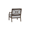 Lydia Lounge Chair Speckled Walnut with Slate Cushion With White Welt [Slate]