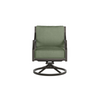 Lydia Swivel Rocker Matte Black with Aloe Cushion [Aloe]