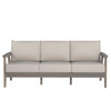 Chloe Sofa with Pebble Cushion  in Coastal Grey Finish [Pebble][Coastal Grey]