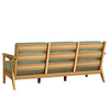 Chloe Sofa with Aloe Cushion in Teak Finish[Aloe][Teak]