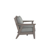 Chloe Loveseat with Steeple Grey Cushion in Coastal Grey Finish [Steeple Grey][Coastal Grey]