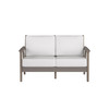 Chloe  Loveseat with Canvas Birdseye Cushion [Canvas Birdseye][Coastal Grey]