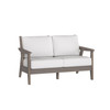 Chloe  Loveseat with Canvas Birdseye Cushion [Canvas Birdseye][Coastal Grey]