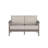Chloe Loveseat with Pebble Cushion  in Coastal Grey Finish [Pebble][Coastal Grey]