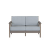 Chloe Loveseat with Mist Cushion in Coastal Grey Finish [Mist][Coastal Grey]
