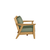 Chloe Loveseat with Aloe Cushion in Teak Finish[Aloe][Teak]