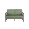 Chloe Loveseat with Aloe Cushion in Coastal Grey Finish[Aloe][Coastal Grey]
