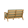 Chloe Loveseat with Aloe Cushion in Teak Finish[Aloe][Teak]