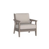 Chloe Lounge Chair with Pebble Cushion  in Coastal Grey Finish [Pebble][Coastal Grey]