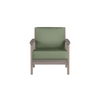 Chloe Lounge Chair with Aloe Cushion in Coastal Grey Finish[Aloe][Coastal Grey]