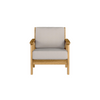 Chloe Lounge Chair with Pebble Cushion in Teak Finish [Pebble][Teak]