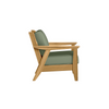 Chloe Lounge Chair with Aloe Cushion in Teak Finish[Aloe][Teak]