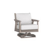 Chloe Swivel Rocker with Canvas Birdseye Cushion in Coastal Grey Finish [Canvas Birdseye][Coastal Grey]