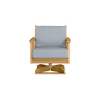 Chloe Swivel Rocker with Mist Cushion in Teak Finish [Mist][Teak]