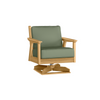 Chloe Swivel Rocker with Aloe Cushion in Teak Finish[Aloe][Teak]