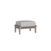 Universal Poly Ottoman with Slate Cushion With White Welt in Coastal Grey Finish [Slate][Coastal Grey]