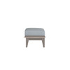 Universal Poly Ottoman with Mist Cushion in Coastal Grey Finish [Mist][Coastal Grey]