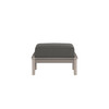 Universal Poly Ottoman  with Carbon Cushion in Coastal Grey Finish [Carbon][Coastal Grey]